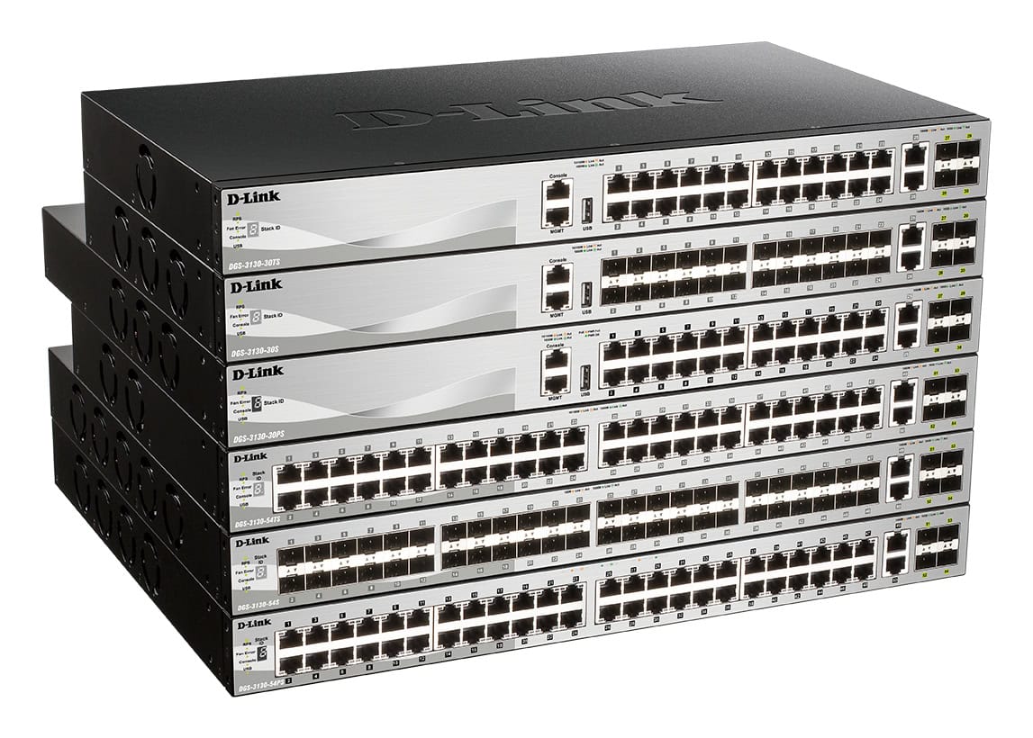 D-Link DGS-3130-30PS/E netwerk-switch Managed L3 Gigabit Ethernet (10/100/1000) Power over Ethernet (PoE) Grijs (DGS-3130-30PS/E) thumbnail