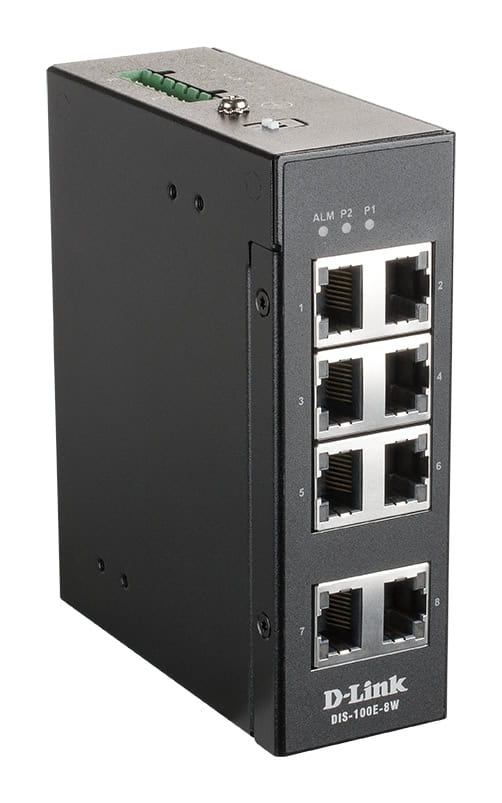 D-Link DIS-100E-8W netwerk-switch Unmanaged L2 Fast Ethernet (10/100) Zwart (DIS-100E-8W) thumbnail