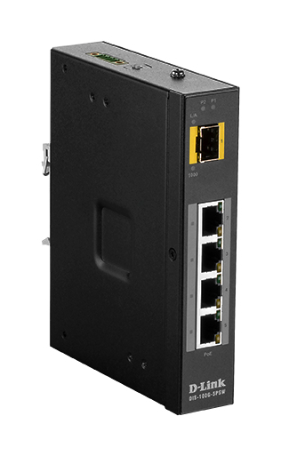 D-Link DIS‑100G‑5PSW Unmanaged L2 Gigabit Ethernet (10/100/1000) Power over Ethernet (PoE) Zwart (DIS-100G-5PSW) thumbnail