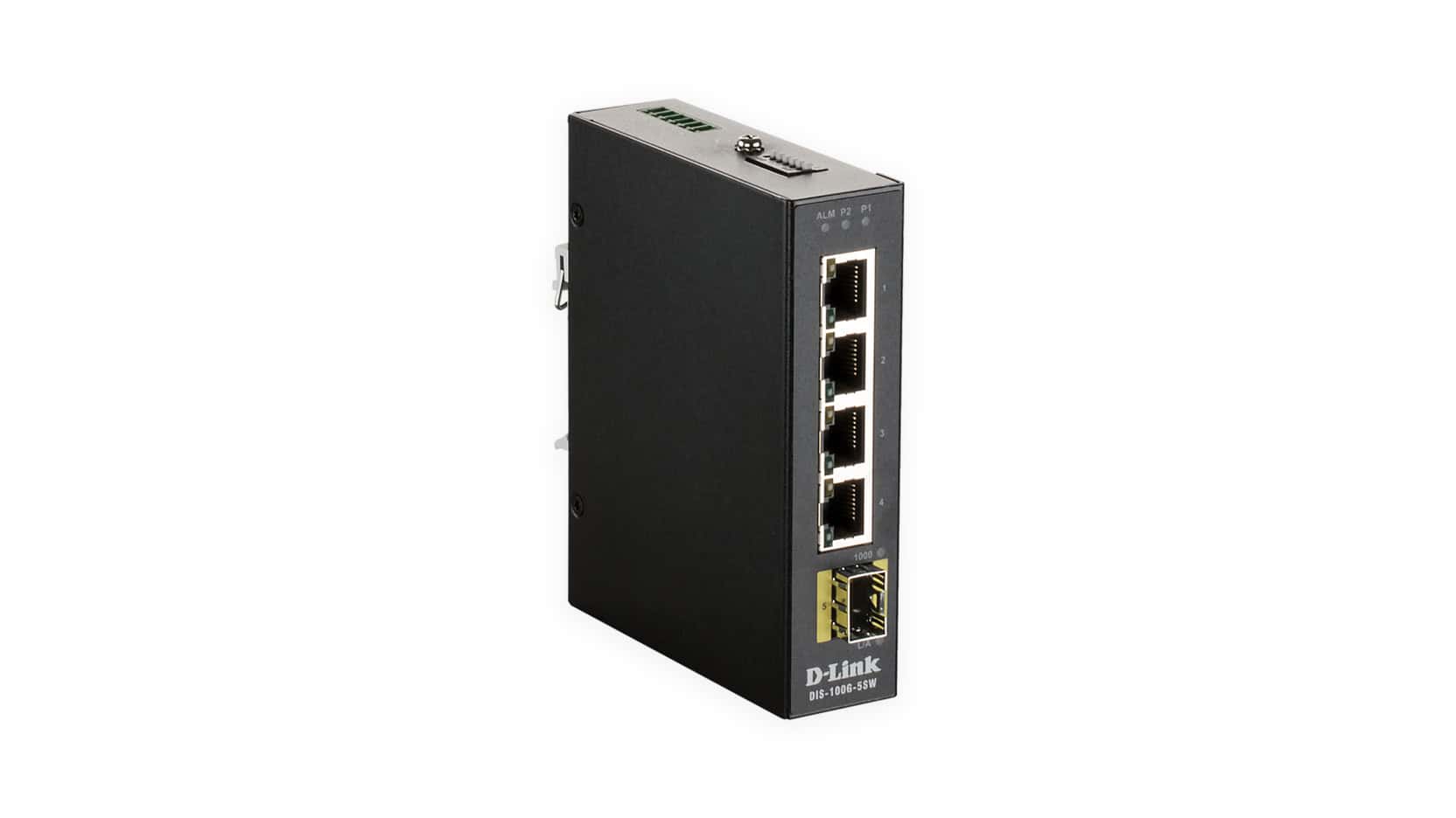 D-Link DIS‑100G‑5SW Unmanaged L2 Gigabit Ethernet (10/100/1000) Zwart (DIS-100G-5SW) thumbnail