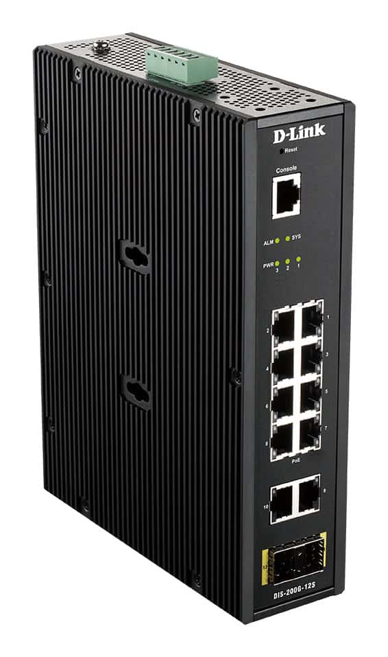D-Link DIS-200G-12S netwerk-switch Managed L2 Gigabit Ethernet (10/100/1000) Zwart (DIS-200G-12S) thumbnail
