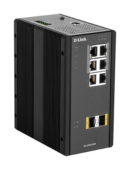 D-Link DIS‑300G‑8PSW Managed L2 Gigabit Ethernet (10/100/1000) Power over Ethernet (PoE) Zwart (DIS-300G-8PSW) thumbnail