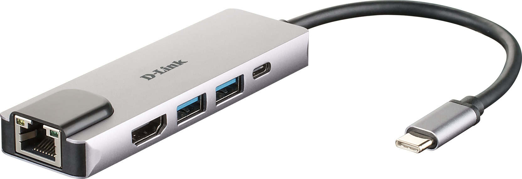 D-Link DUB-M520 laptop dock & poortreplicator Bedraad Thunderbolt 3 Aluminium (DUB-M520) thumbnail