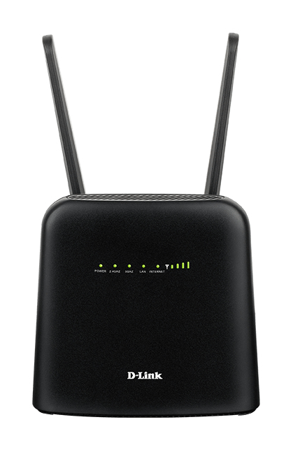 D-Link DWR-960 draadloze router Gigabit Ethernet Dual-band (2.4 GHz / 5 GHz) 4G Zwart (DWR-960) thumbnail