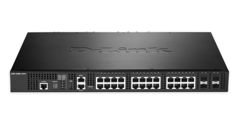 D-Link DXS-3400-24TC netwerk-switch Managed L3 Gigabit Ethernet (10/100/1000) 1U Zwart (DXS-3400-24TC) thumbnail