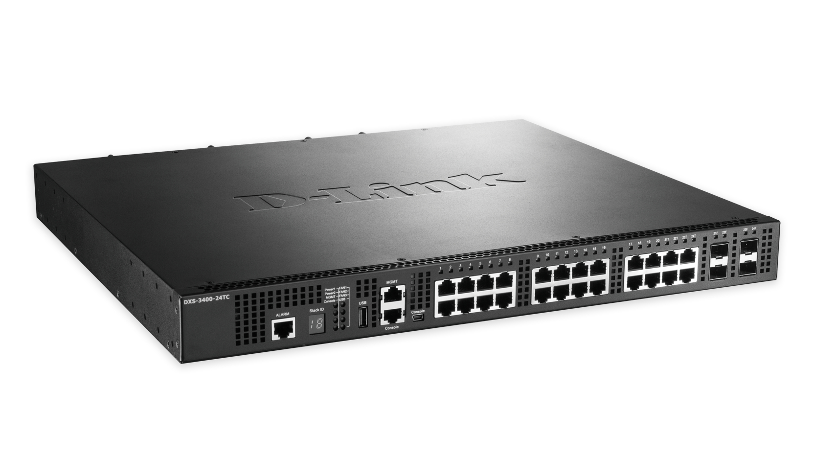 D-Link DXS-3400-24TC netwerk-switch Managed L3 Gigabit Ethernet (10/100/1000) 1U Zwart (DXS-3400-24TC) thumbnail