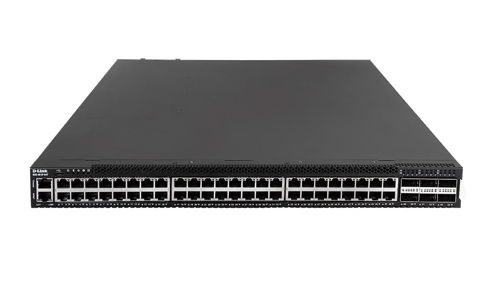 D-Link 48 x 1/10GbE and 6 x 40/100GbE QSFP+/QSFP28 ports L3 Stackable 10G Managed Switch (DXS-3610-54T/SI/E) thumbnail
