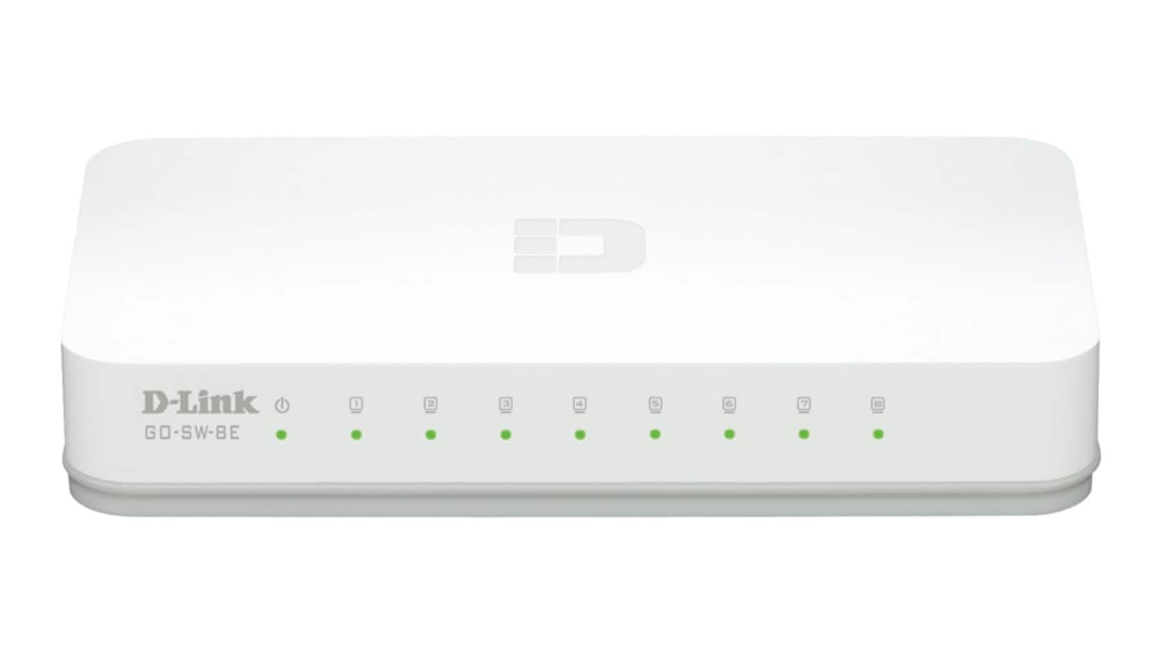 D-Link GO-SW-8E/E netwerk-switch Unmanaged Fast Ethernet (10/100) Wit (GO-SW-8E/E) thumbnail