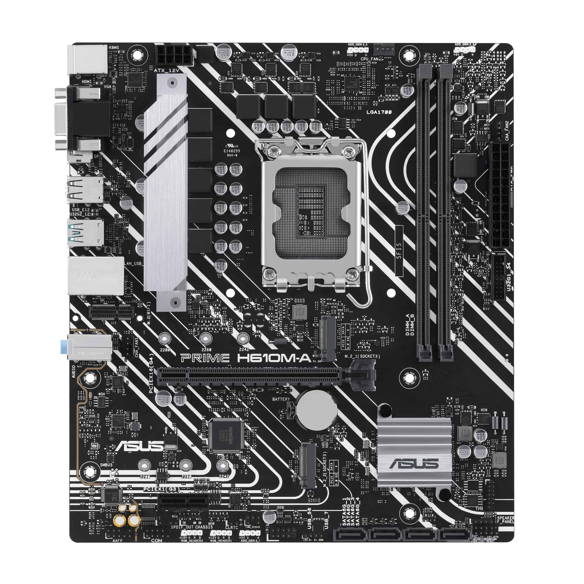 ASUS PRIME H610M-A-CSM Intel H610 LGA 1700 micro ATX (90MB1G20-M0EAYC) thumbnail