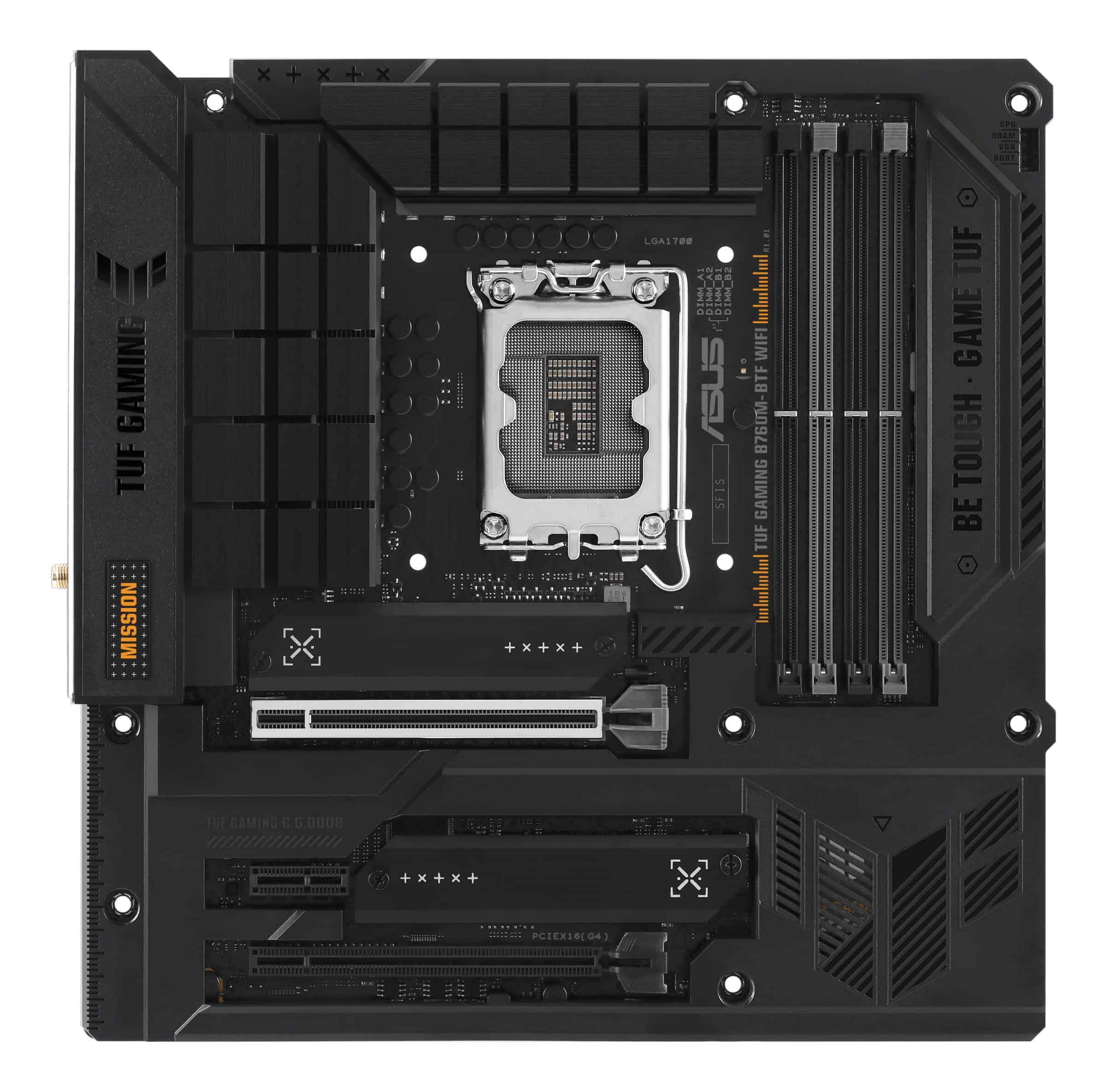 ASUS TUF GAMING B760M-BTF WIFI Intel B760 LGA 1700 micro ATX (90MB1G50-M0EAY0) thumbnail