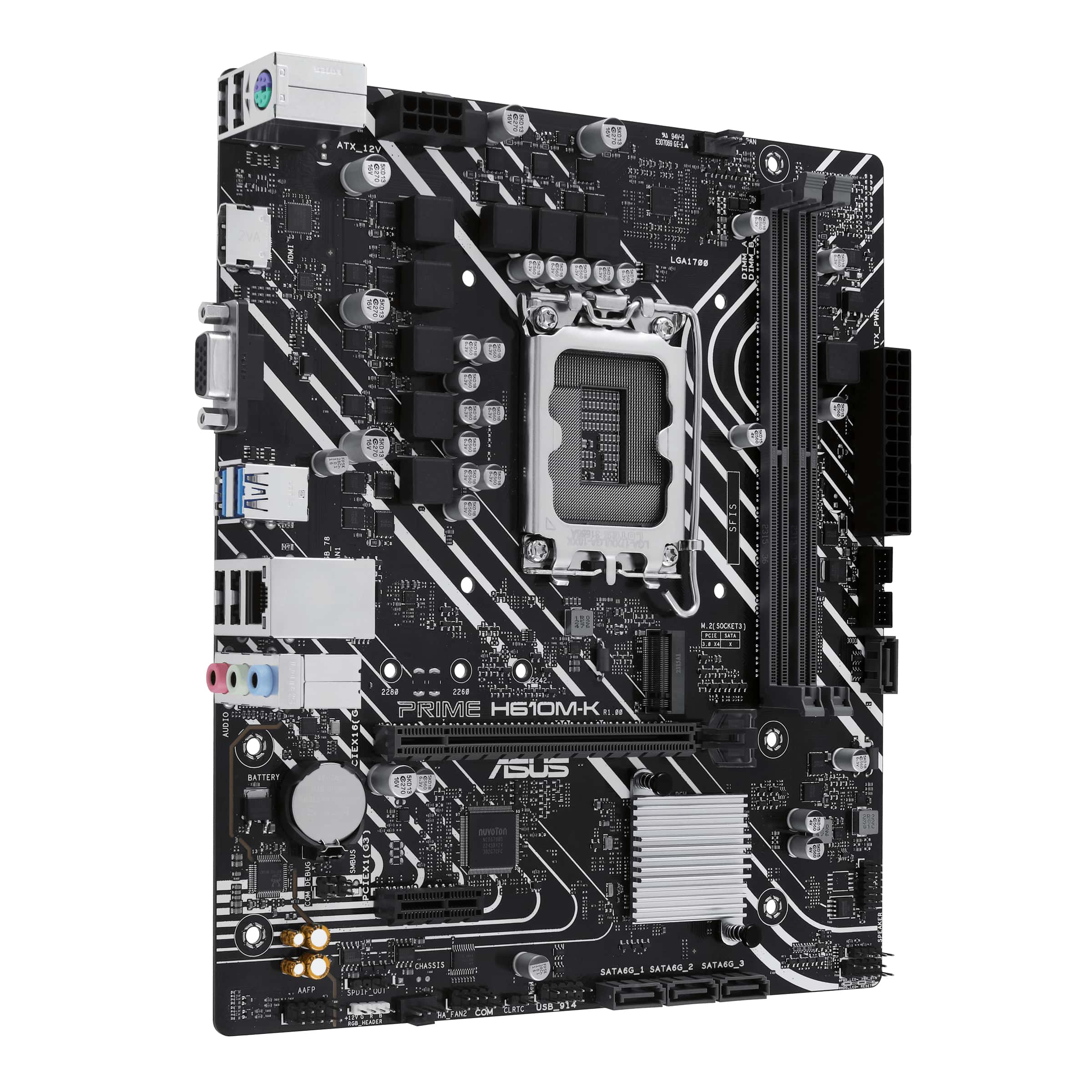 ASUS Prime H610M-K Intel H610 LGA 1700 micro ATX (90MB1GA0-M0EAY0) thumbnail