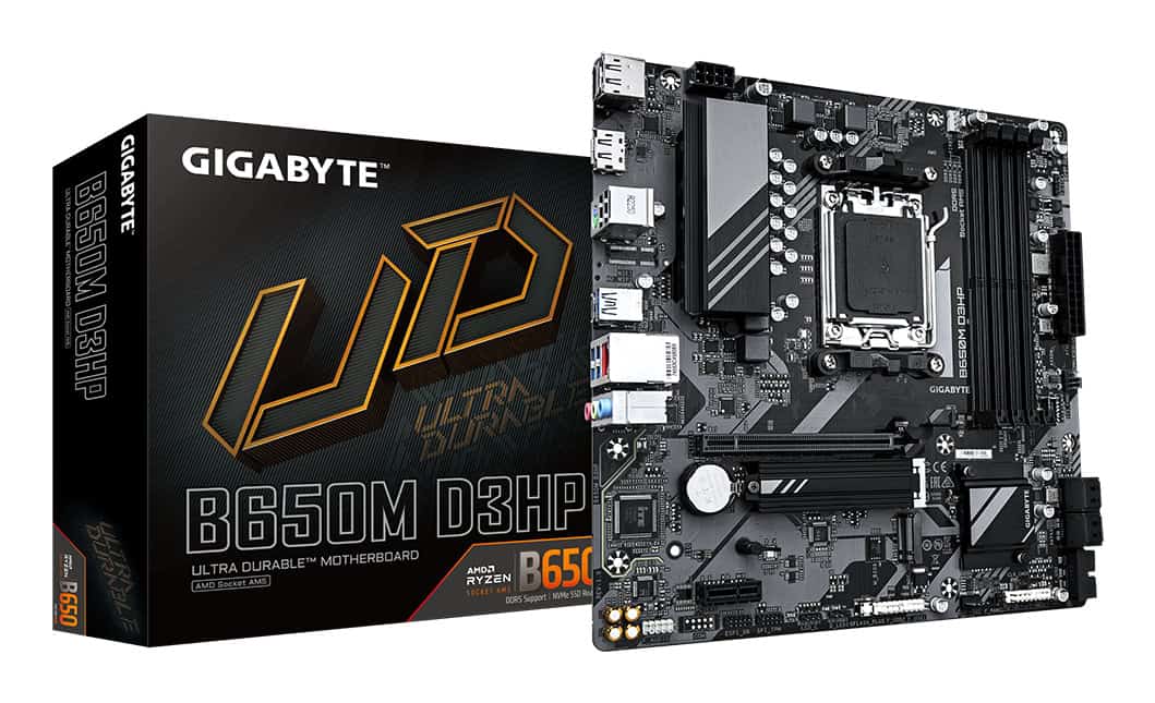 GIGABYTE B650M D3HP moederbord AMD B650 Socket AM5 micro ATX (B650M D3HP) thumbnail
