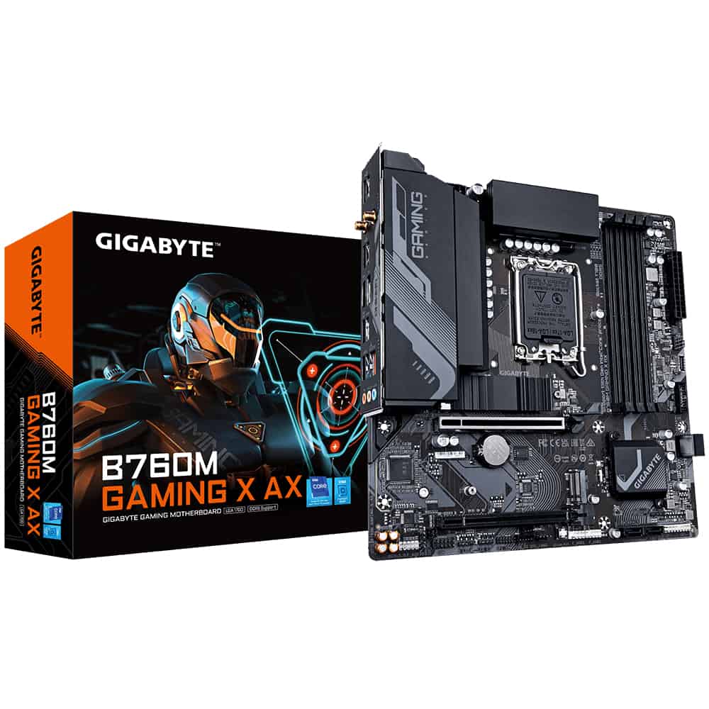 Gigabyte B760M Gaming X AX Intel B760 LGA 1700 micro ATX (B760M GAMING X AX) thumbnail