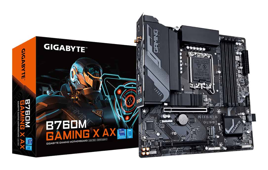 GIGABYTE B760M Gaming X AX Intel B760 Express LGA 1700 micro ATX (B760M GAMING X AX) thumbnail