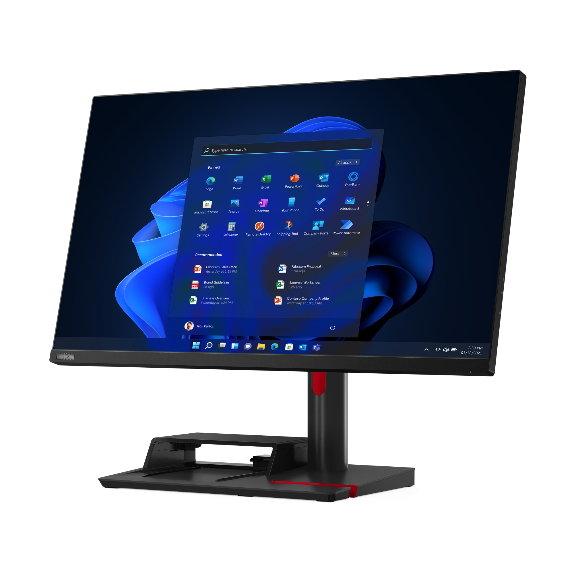 Lenovo ThinkCentre TIO Flex 27i computer monitor 68,6 cm (27) 1920 x 1080 Pixels Full HD LED Zwart (12BKMAT1EU) thumbnail