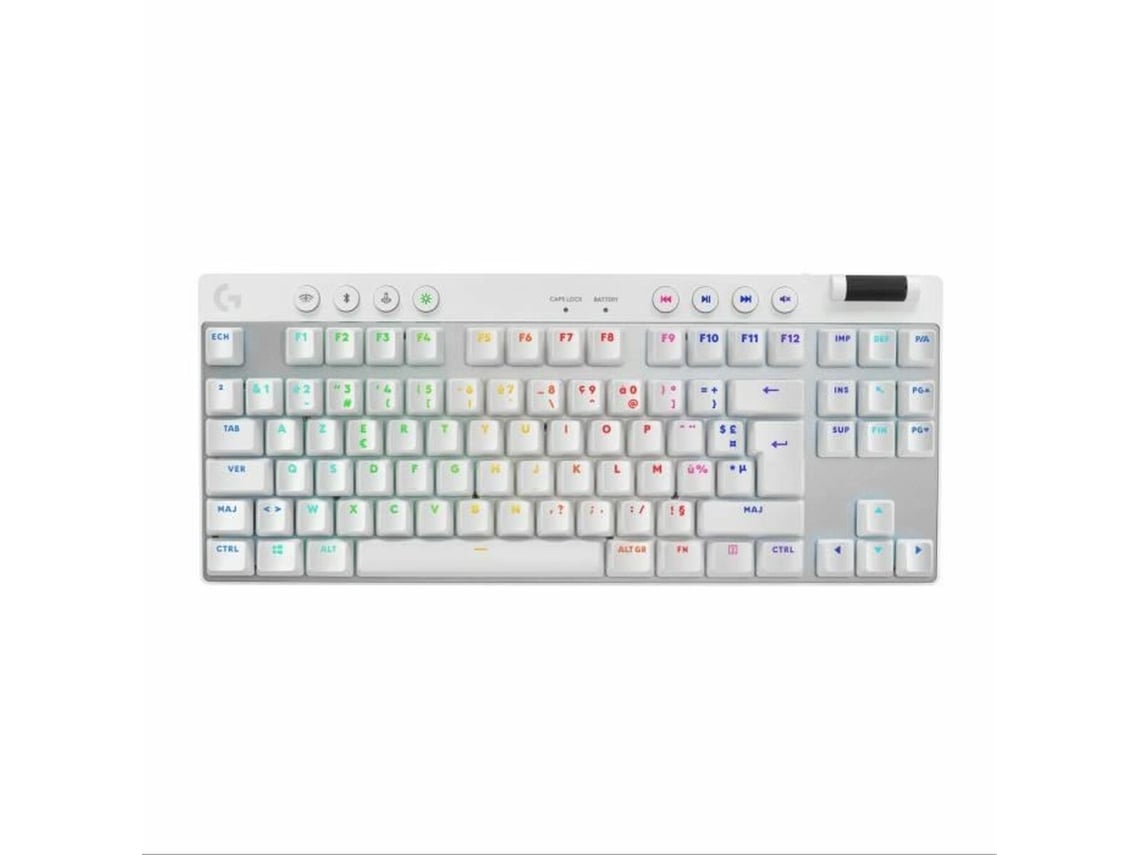 Logitech G PRO X TKL LIGHTSPEED Gaming Keyboard - WHITE - FRA - 2.4GHZ/BT - N/A - CENTRAL-419 - TACT (920-012145) thumbnail
