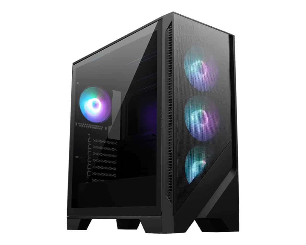 MSI MAG FORGE 320R AIRFLOW computerbehuizing Micro Tower Zwart, Transparant (306-7G23R21-809) thumbnail
