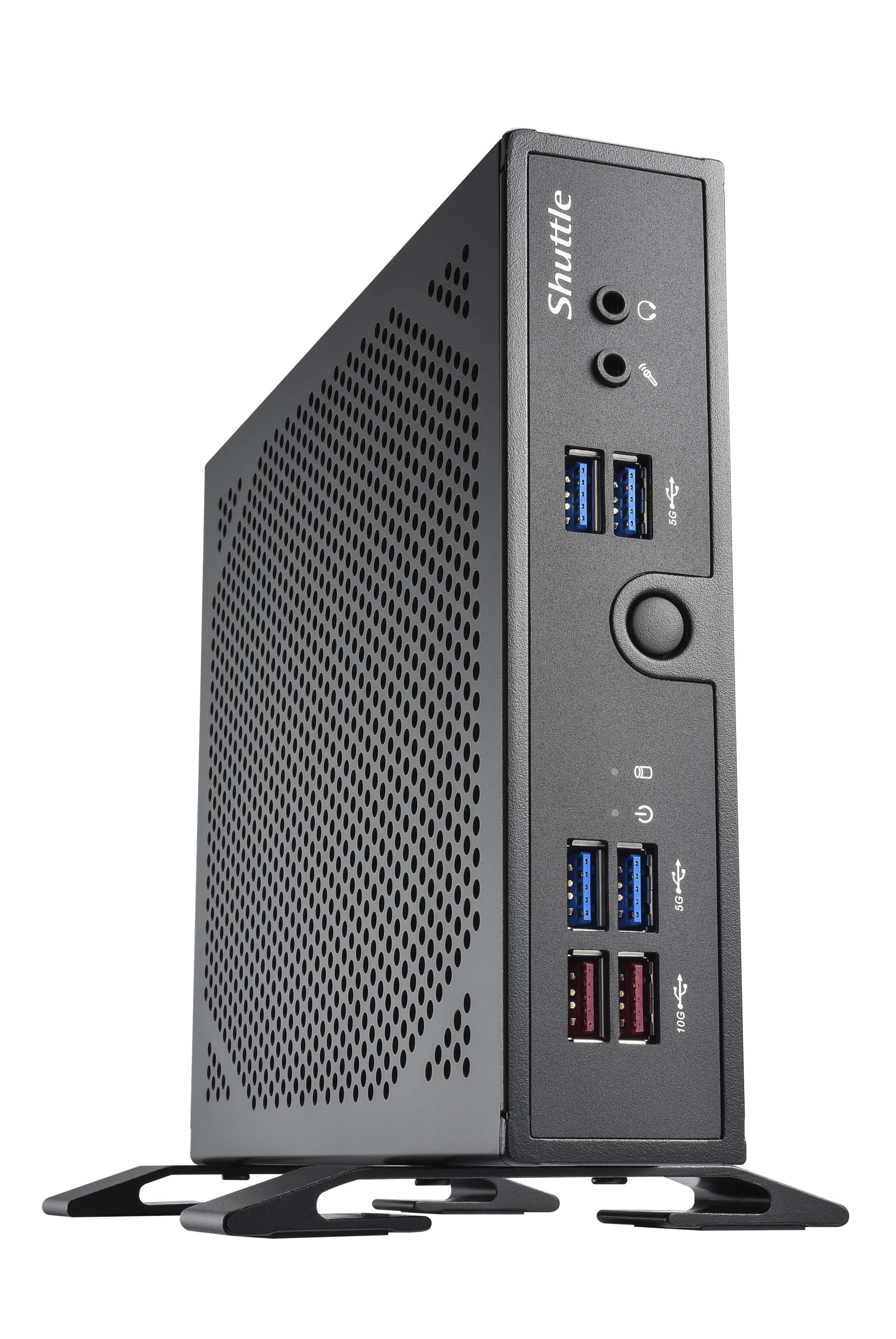 Shuttle XPC slim Barebone DS50U5, i5-1335U, 2x LAN (1x 2.5Gbit ,1x 1Gbit), 1xCOM,1xHDMI,1xDP, 1x VGA, ventilatorloos , 24/7 permanent gebruik (BC9631-433) thumbnail
