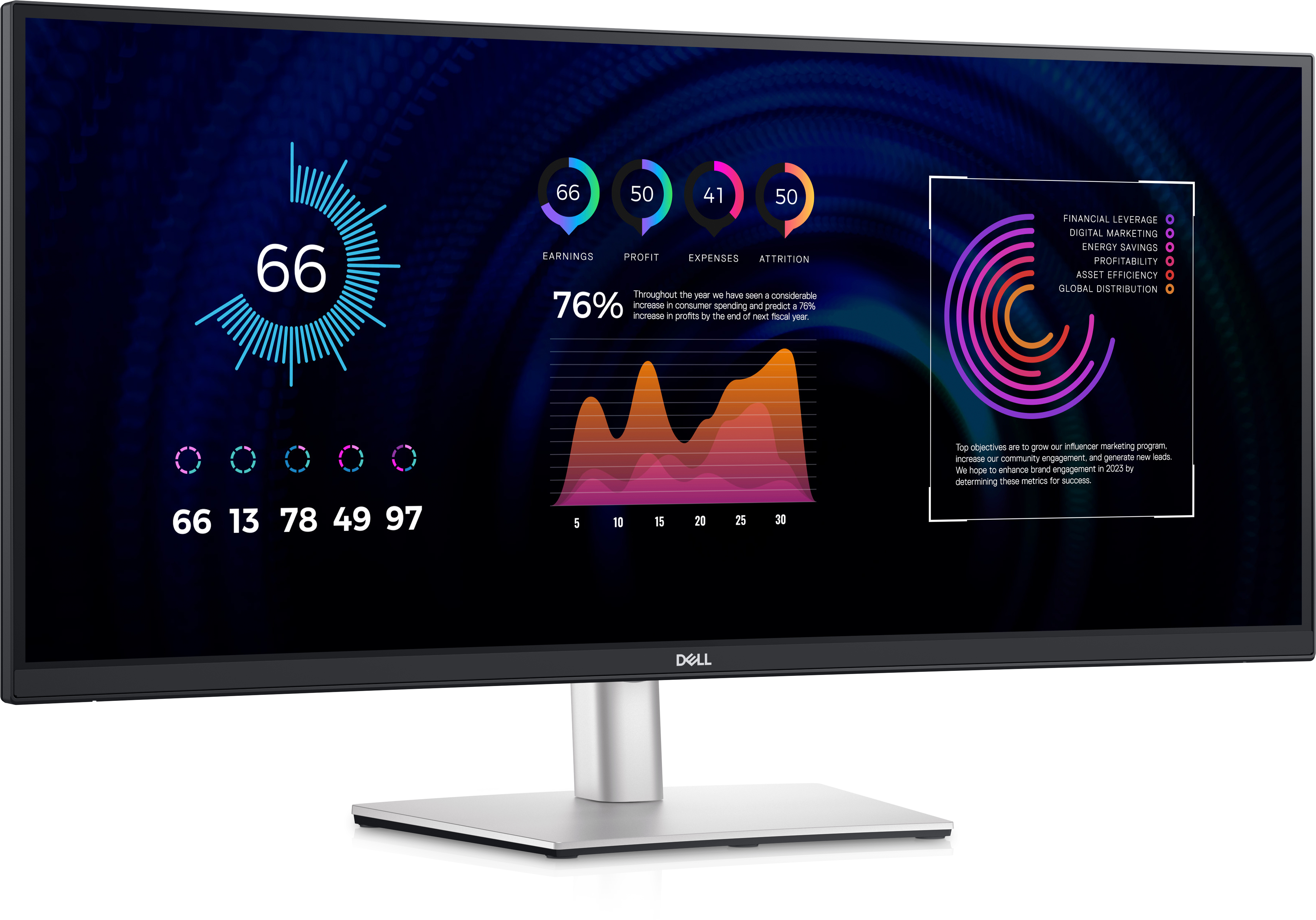 DELL P Series P3424WE computer monitor 86,7 cm (34.1) 3440 x 1440 Pixels 4K Ultra HD LCD Zwart (DELL-P3424WE) thumbnail