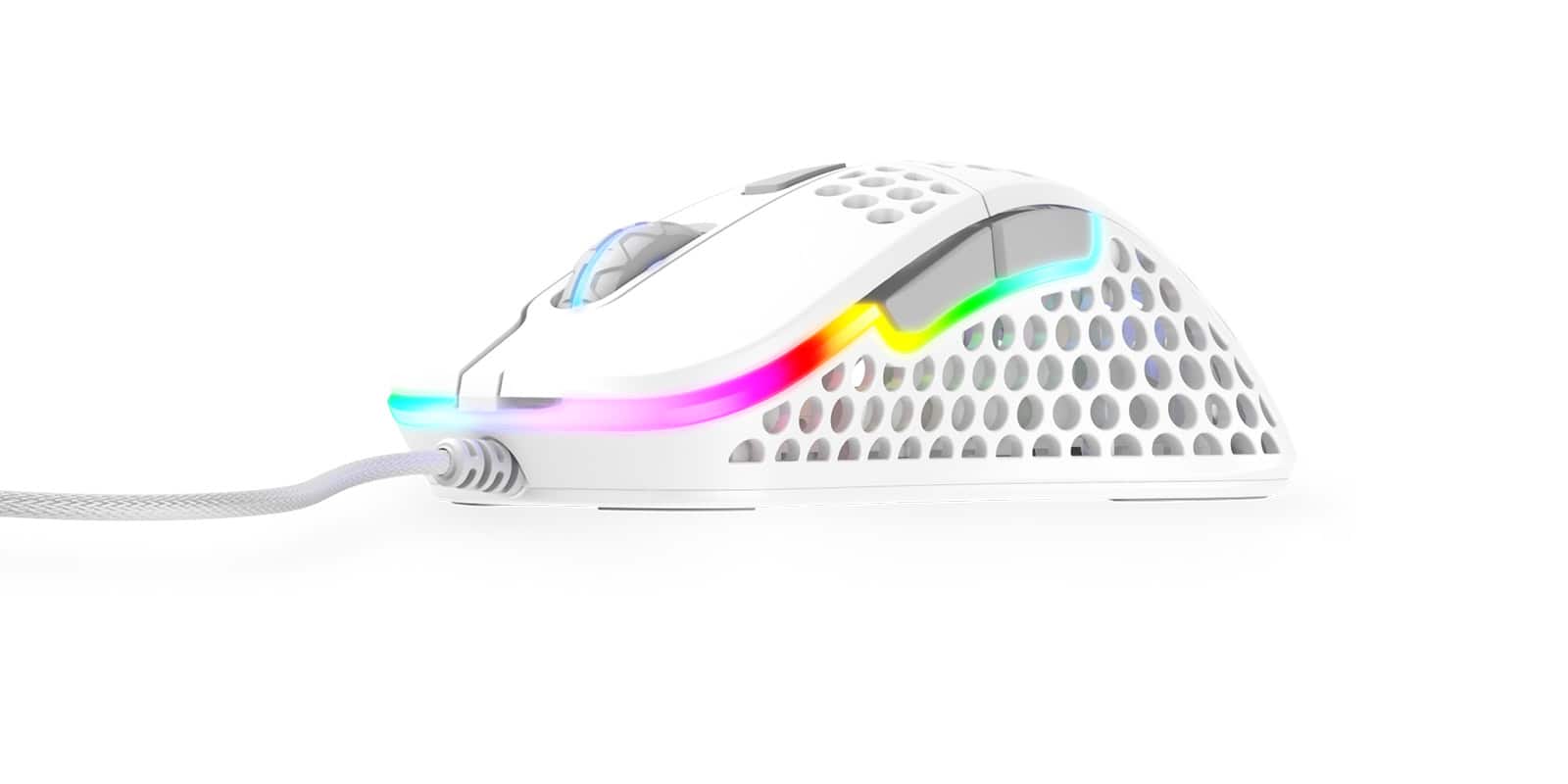 CHERRY XTRFY M4 RGB muis Rechtshandig USB Type-A Optisch 16000 DPI (XG-M4-RGB-WHITE) thumbnail