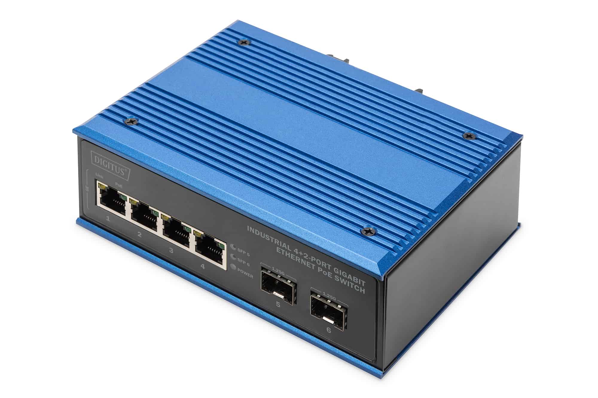 Digitus DN-651149 netwerk-switch Unmanaged Gigabit Ethernet (10/100/1000) Power over Ethernet (PoE) Zwart, Blauw (DN-651149) thumbnail Digitus DN-651149 netwerk-switch Unmanaged Gigabit Ethernet (10/100/1000) Power over Ethernet (PoE) Zwart, Blauw (DN-651149) thumbnail