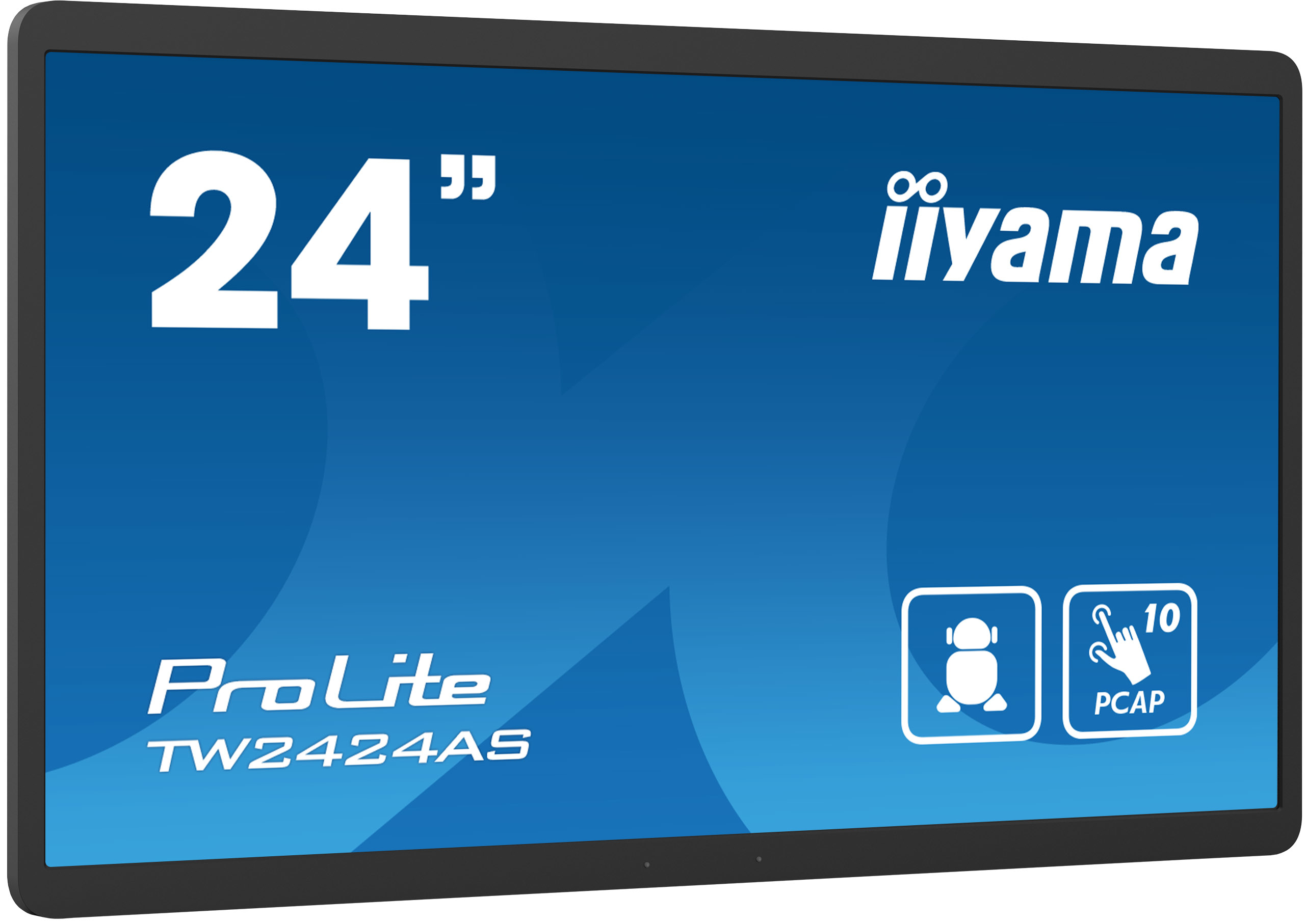 iiyama TW2424AS-B1 beeldkrant Digitale signage flatscreen 60,5 cm (23.8") Wifi 250 cd/m² 4K Ultra HD Zwart Touchscreen Type processor Android 24/7 (TW2424AS-B1) thumbnail