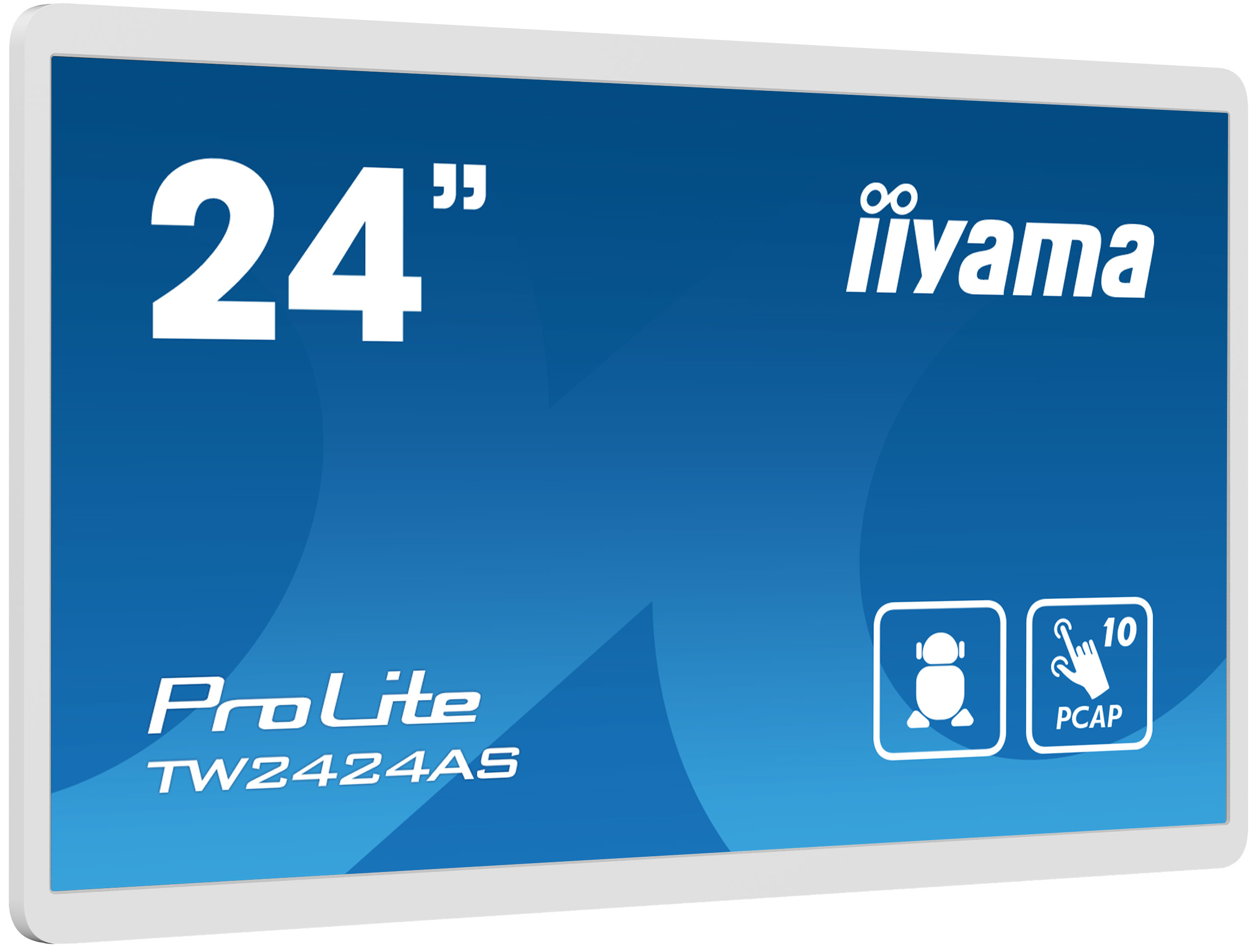 iiyama TW2424AS-W1 beeldkrant Digitale signage flatscreen 60,5 cm (23.8") Wifi 250 cd/m² 4K Ultra HD Zwart Touchscreen Type processor Android 24/7 (TW2424AS-W1) thumbnail