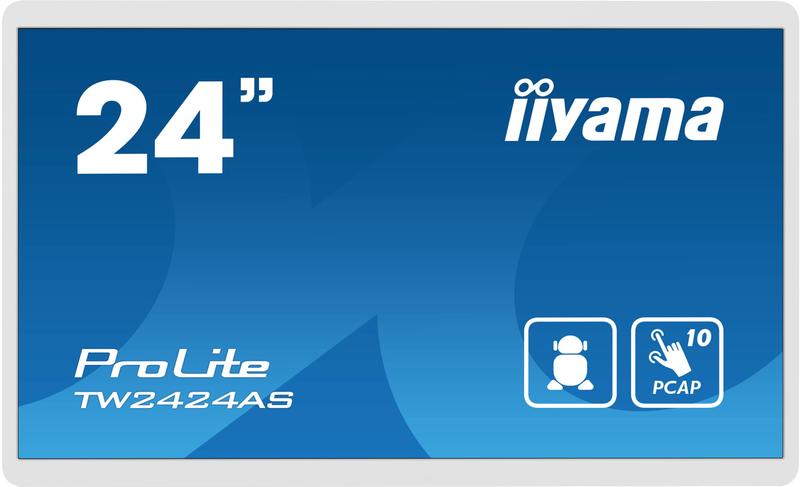 iiyama TW2424AS-W1 beeldkrant Digitale signage flatscreen 60,5 cm (23.8) Wifi 250 cd/m² 4K Ultra HD Zwart Touchscreen Type processor Android 24/7 (TW2424AS-W1) thumbnail