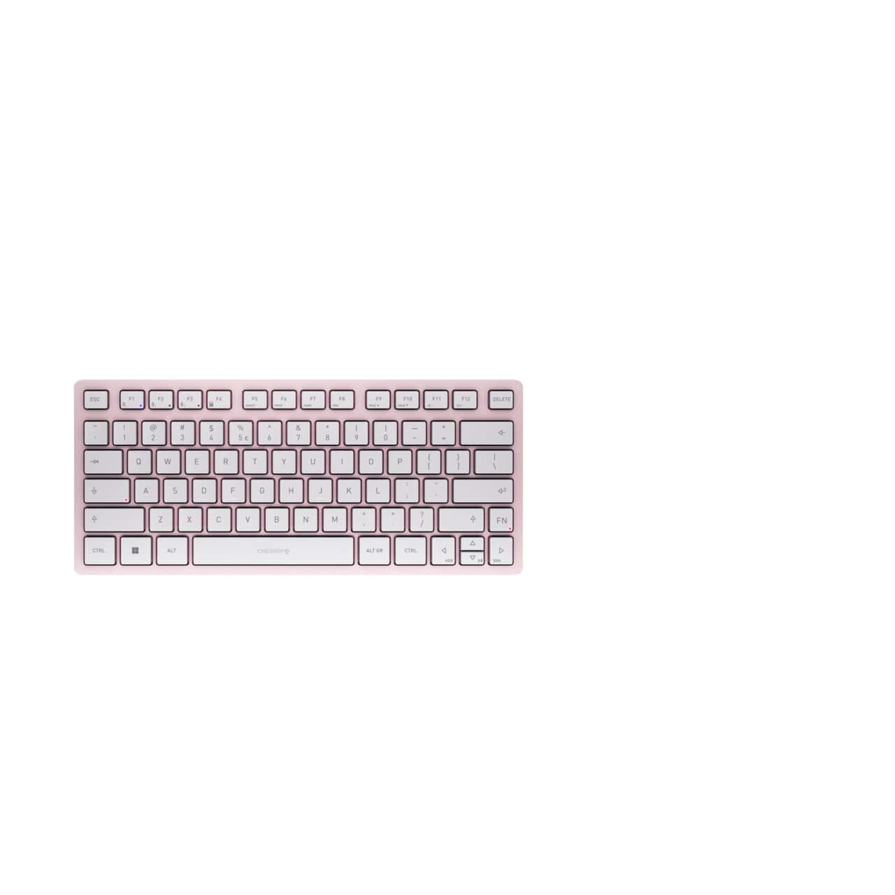 CHERRY KW 7100 MINI BT toetsenbord Universeel Bluetooth QWERTY US International Roze (JK-7100EU-19) thumbnail