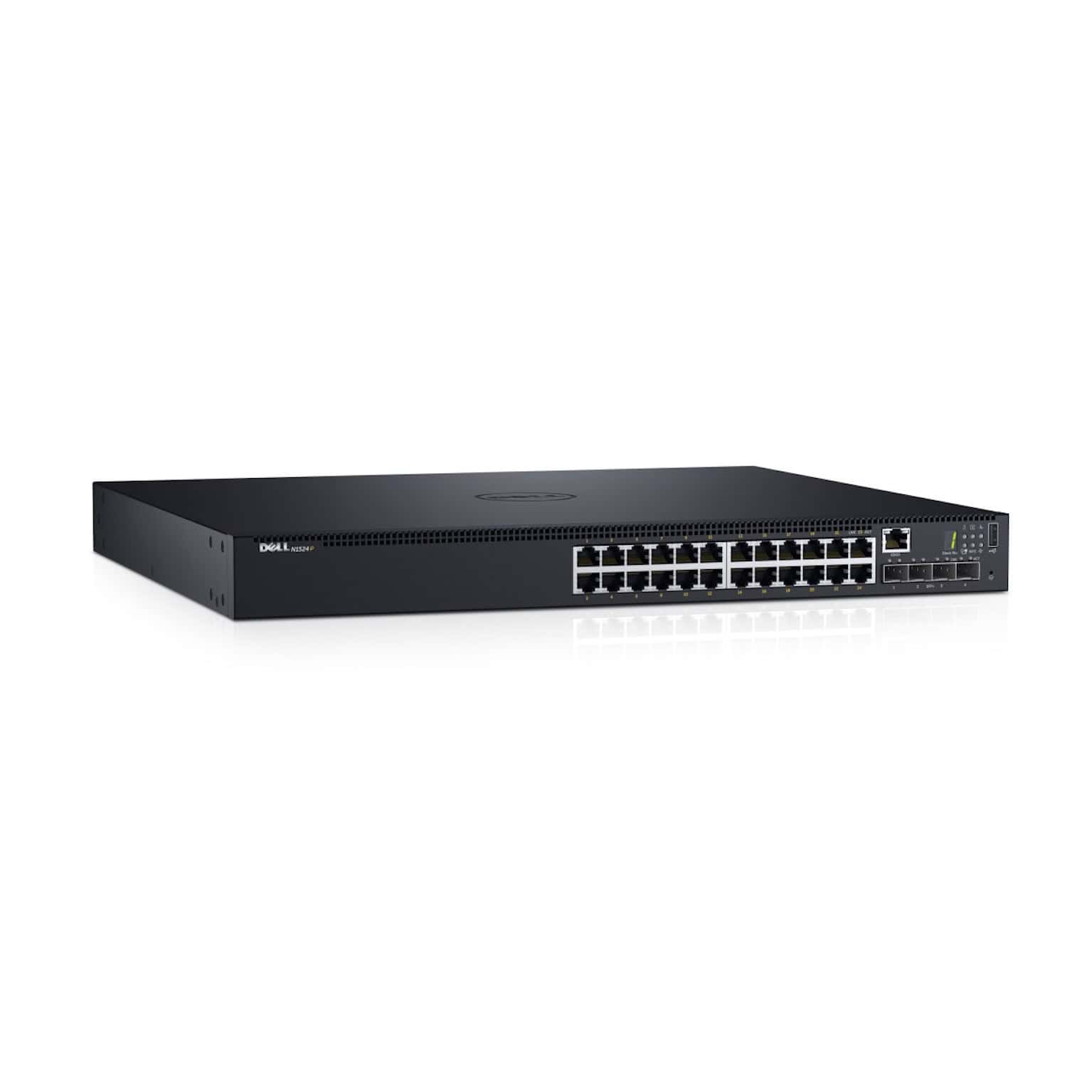 DELL N1524P Managed L3 Gigabit Ethernet (10/100/1000) Power over Ethernet (PoE) 1U Zwart (210-AEVY) thumbnail