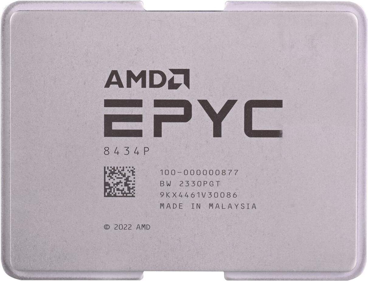 AMD EPYC 48Core Model 8434P SP3 Tray (100-000000877) thumbnail