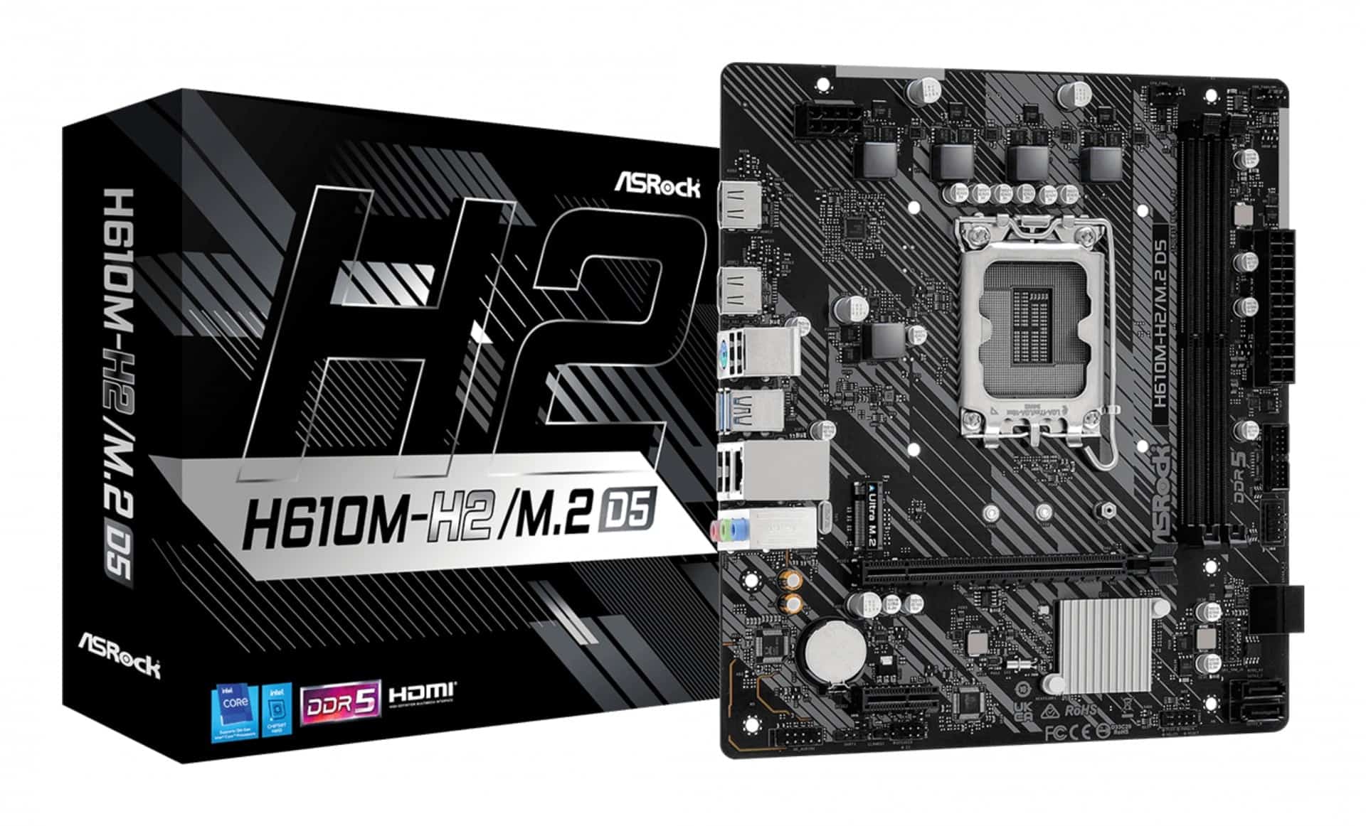 ASRock H610M-H2/M.2 D5 Mainboard (90-MXBML0-A0UAYZ) thumbnail
