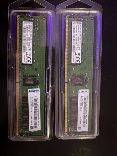 LENOVO 16GB (1*16GB) 2RX8 PC4-25600AA-R DDR4-3200MHZ RDIMM (02JK236) thumbnail