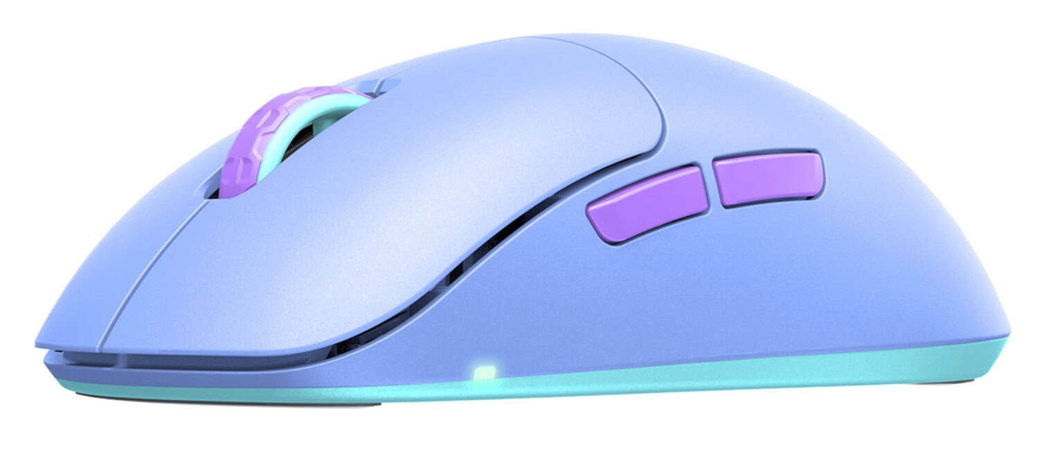 CHERRY XTRFY M8 Wireless muis Gamen Rechtshandig RF Wireless + USB Type-C Optisch 26000 DPI (M8W-FROSTY-PURPLE) thumbnail