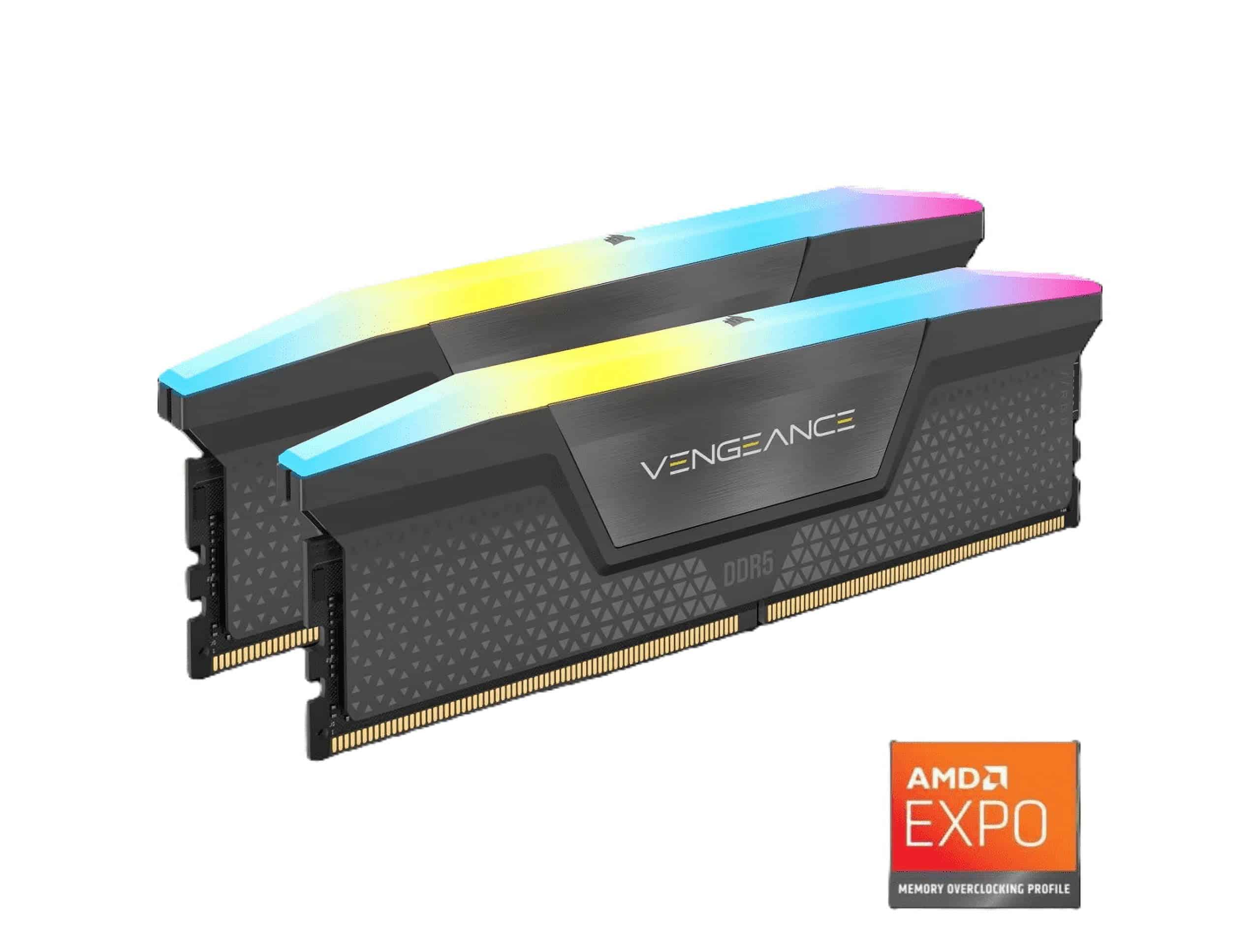 Corsair RAM Corsair D5 5600 32GB C40 Vengeance (CMH32GX5M2B5600Z40) thumbnail