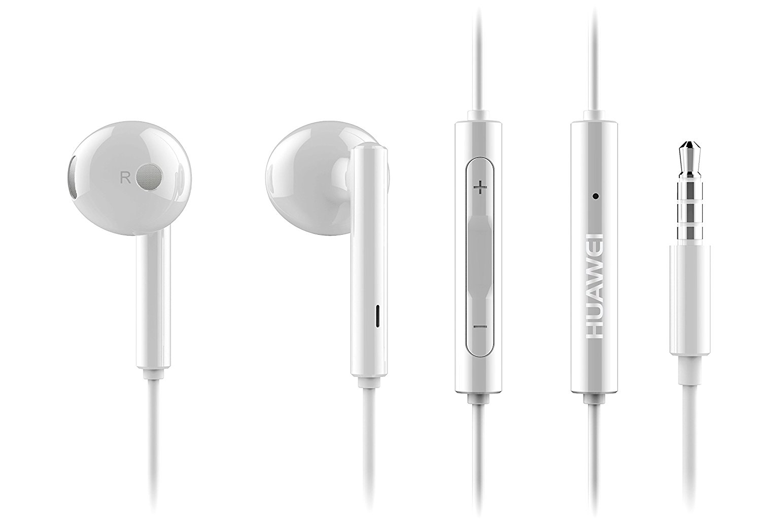 Huawei AM116 Headset Bedraad In-ear Oproepen/muziek Zilver, Wit (22040281) thumbnail