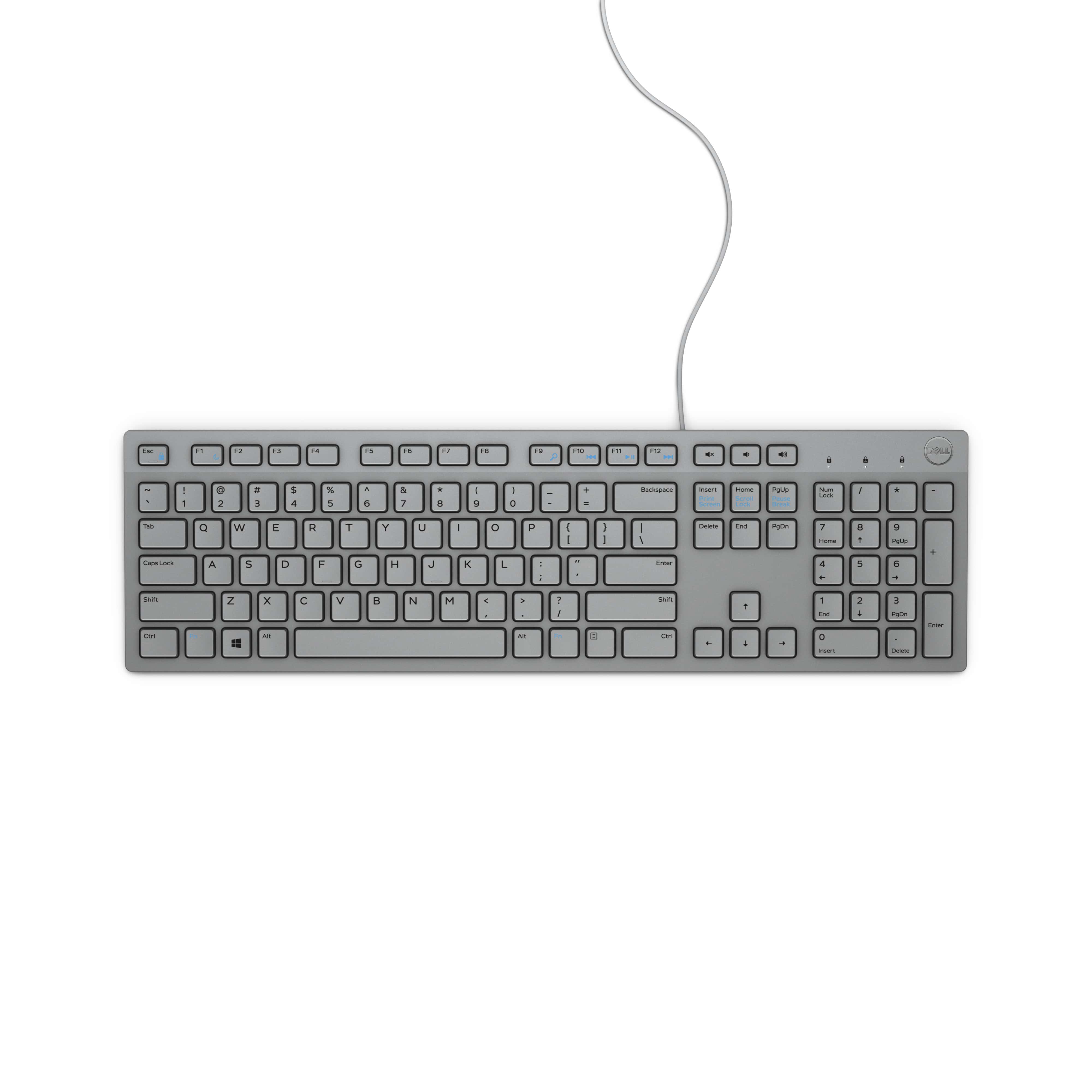 DELL KB216 toetsenbord USB QWERTY US International Grijs (580-ADHR) thumbnail