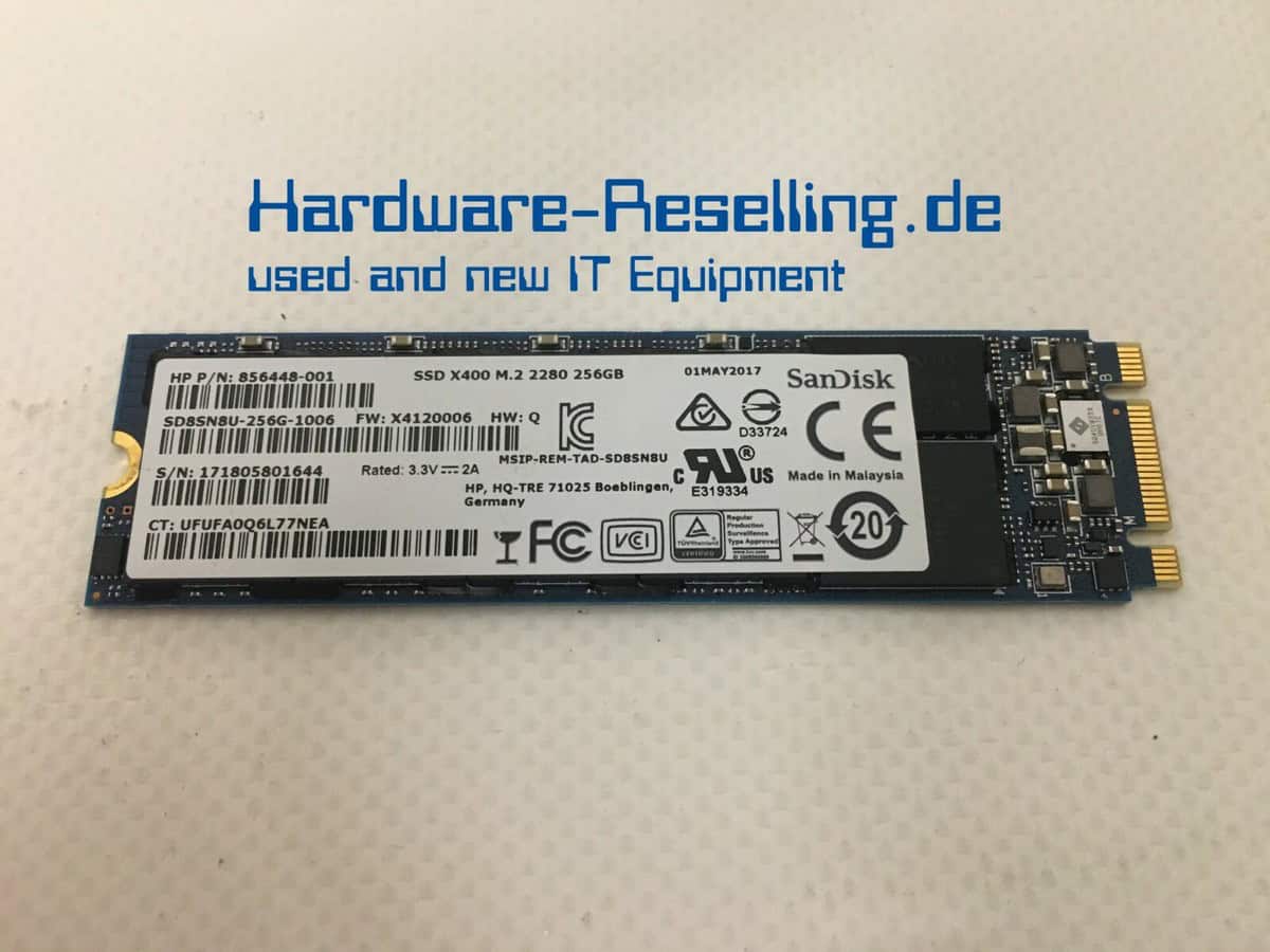 HP SPS-SSD 256GB M2 SATA-3 (74696-1) thumbnail
