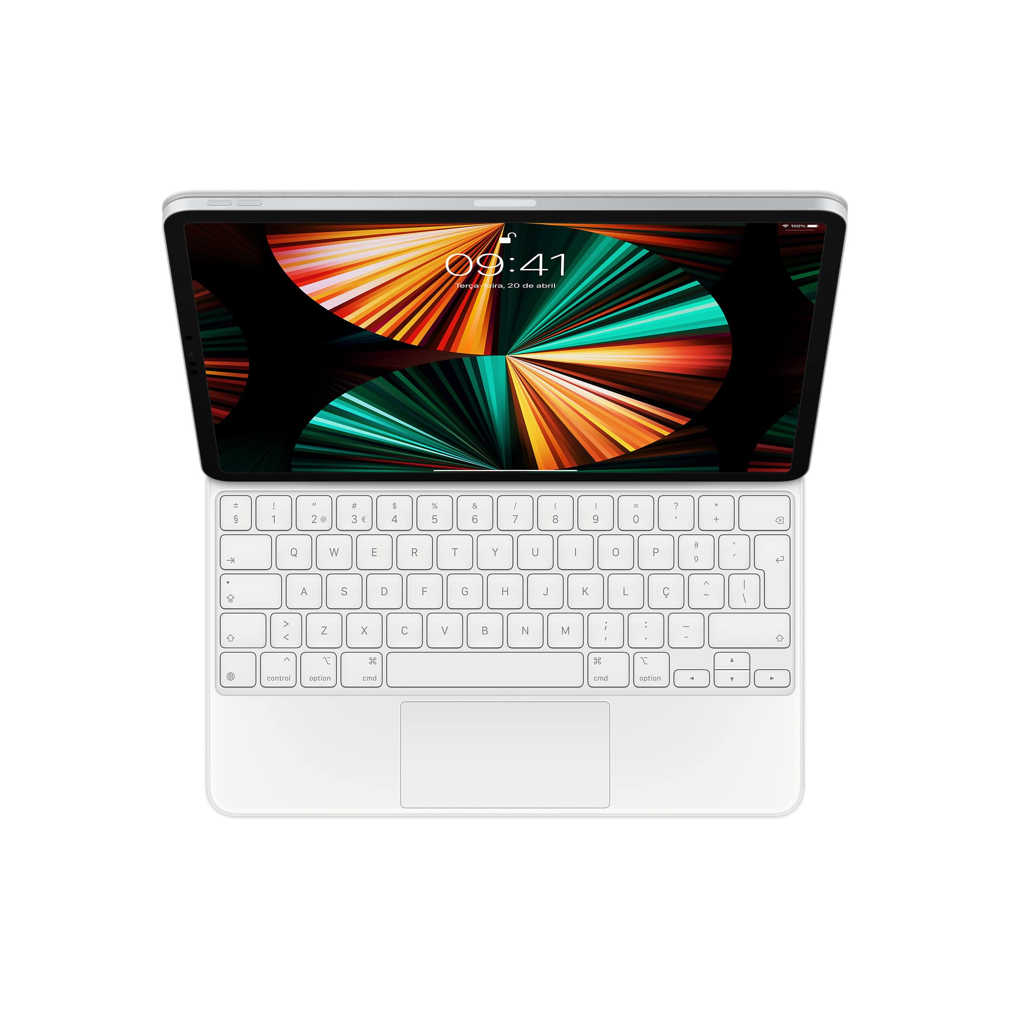 Apple MJQL3PO/A toetsenbord voor mobiel apparaat Wit QWERTY Portugees (MJQL3PO/A) thumbnail