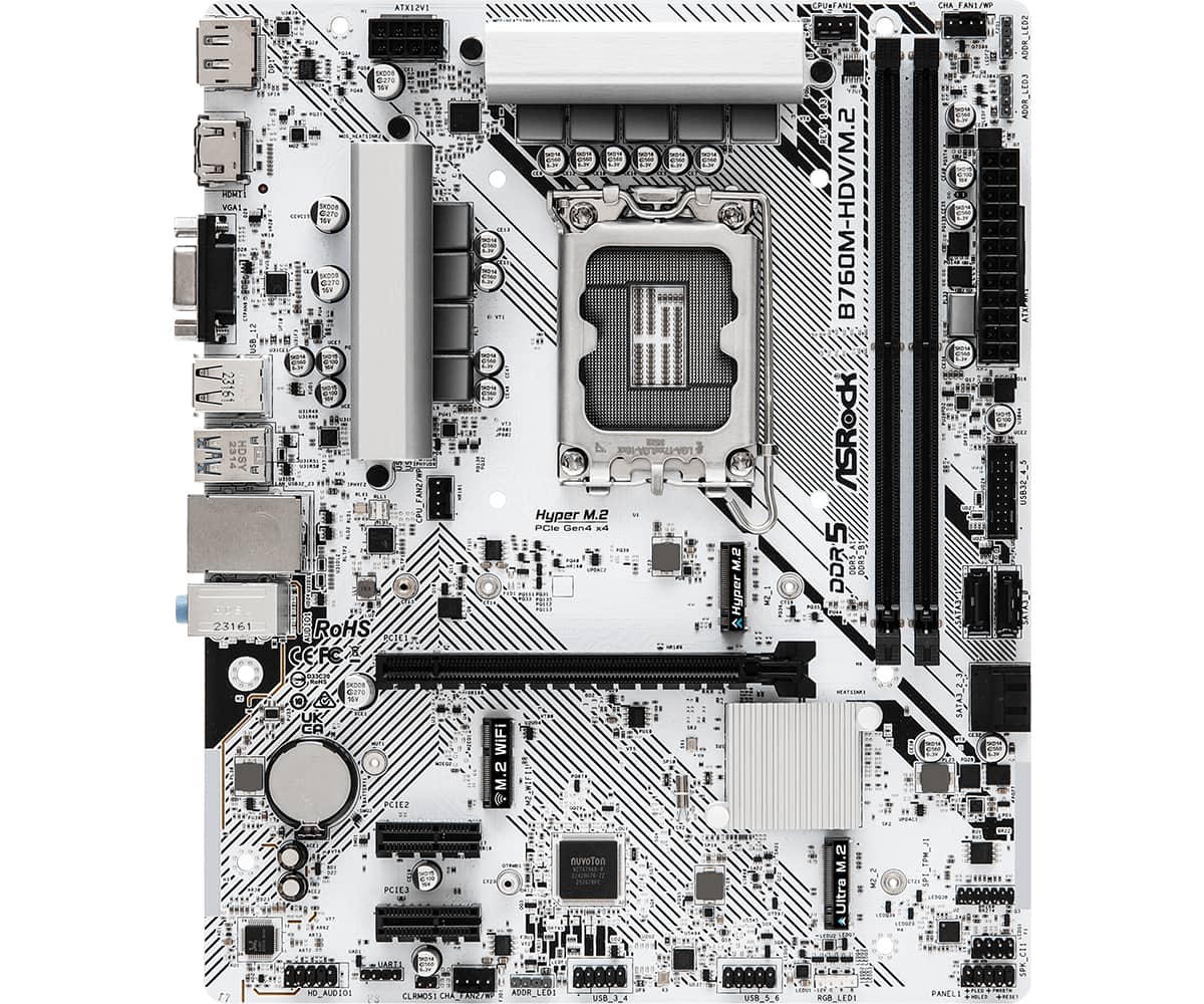 Asrock B760M-HDV/M.2 Intel B760 LGA 1700 micro ATX (90-MXBMJ0-A0UAYZ) thumbnail