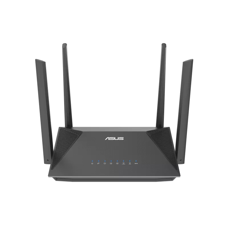 ASUS RT-AX52 AX1800 AiMesh draadloze router Gigabit Ethernet Dual-band (2.4 GHz / 5 GHz) Zwart (90IG08T0-MO3H00) thumbnail
