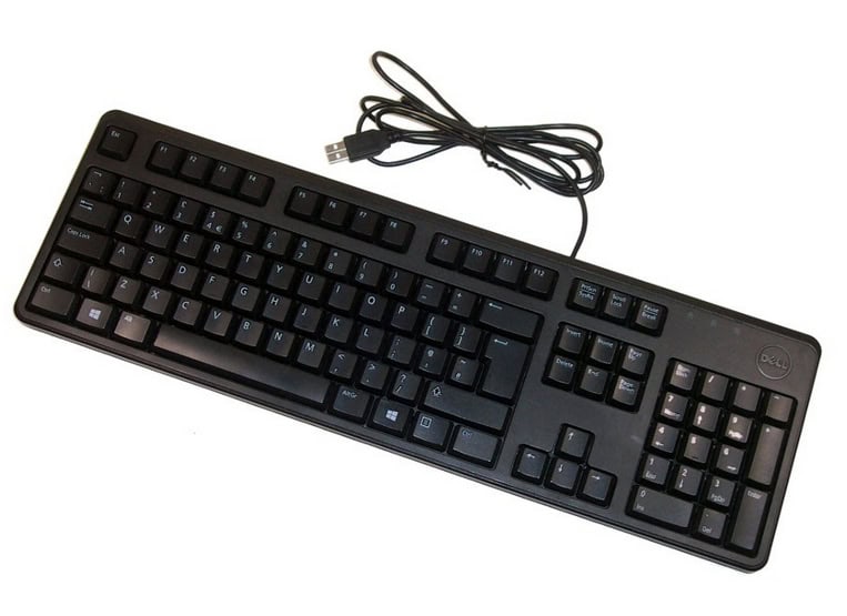 DELL DJ491 toetsenbord USB QWERTY Engels Zwart (DJ491) thumbnail