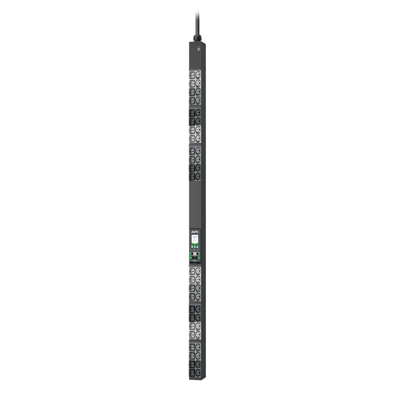 APC APDU10250SM - Switched & Metered-by-Outlet, 0U,16A, 400V, (24x)C13/15 + (24x)C13/15/19/21, IEC60309 16A 3Fase stekker (APDU10250SM) thumbnail