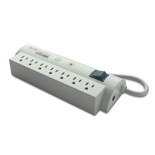 APC NET7 SurgeArrest Network Beige 7 AC-uitgang(en) 120 V (NSYAECPFLT25) thumbnail