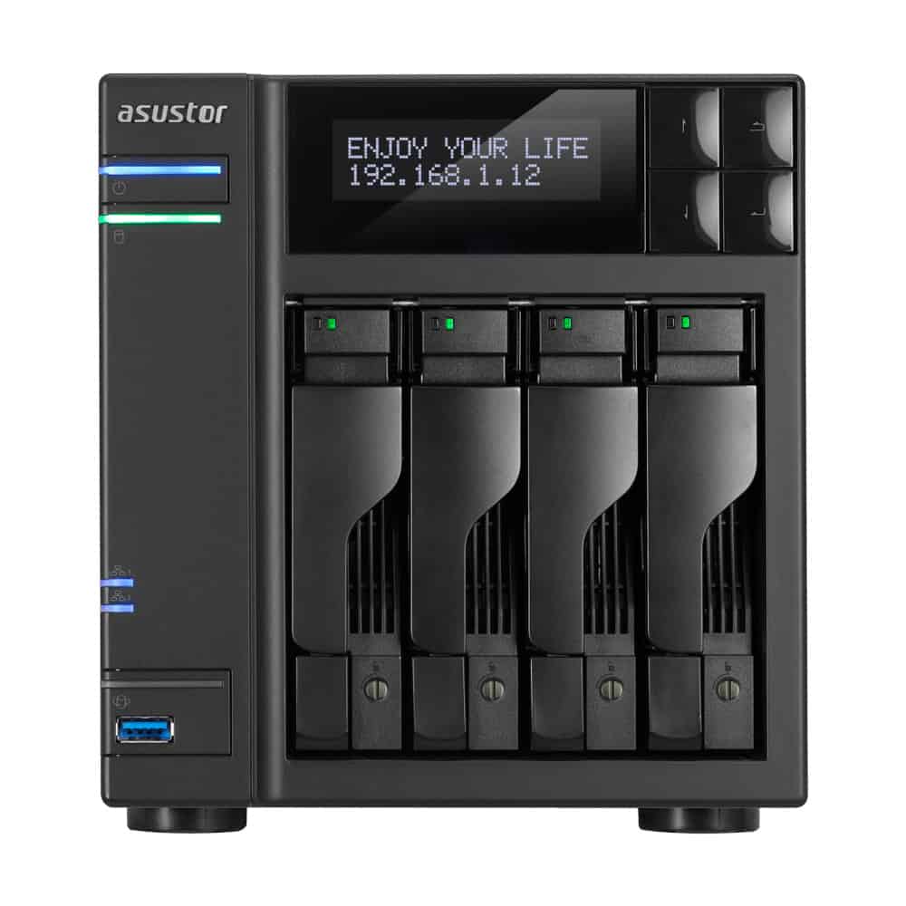 Asustor AS7004T NAS Ethernet LAN Zwart (90IX00E1-BW3S10) thumbnail