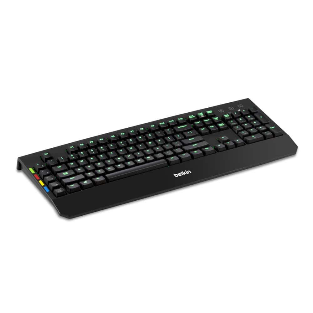 Belkin F1DN008KBD toetsenbord USB QWERTY Engels Zwart (F1DN008KBD) thumbnail