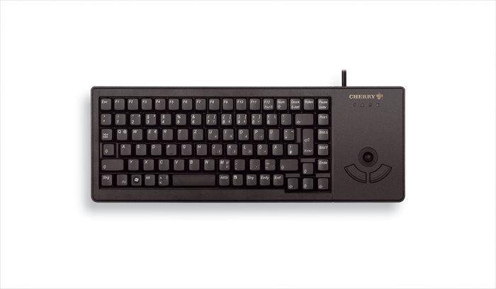 CHERRY XS Trackball toetsenbord USB QWERTY Amerikaans Engels Zwart (G84-5400LUMEU_2) thumbnail