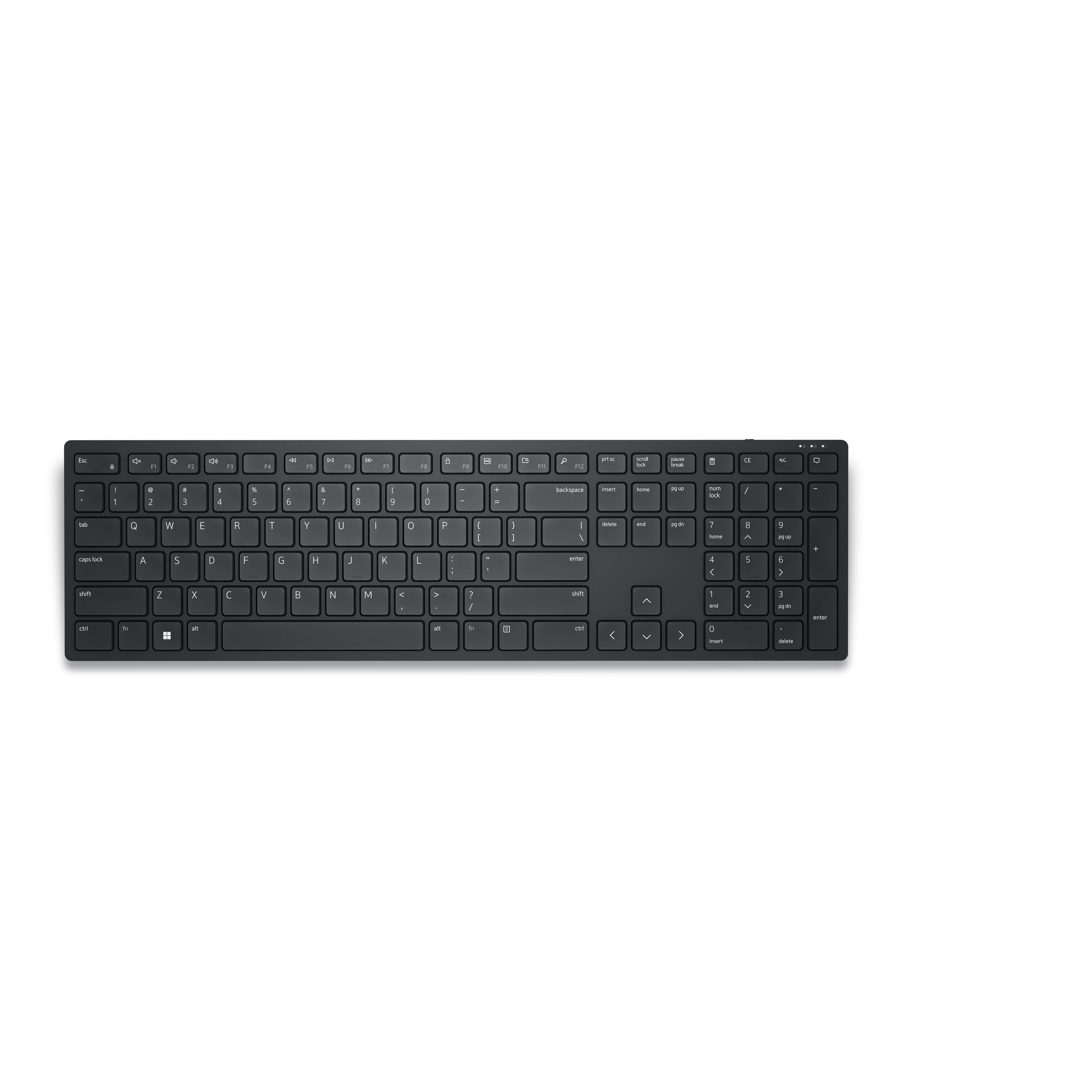 DELL KB500 toetsenbord RF Draadloos QWERTY US International Zwart (KB500-BK-R-INT) thumbnail
