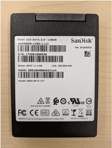Elo SSD KIT 2ND 128GB 7MM HARD DRIV (E274847) thumbnail