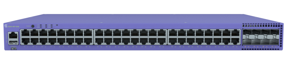 Extreme networks 5320-48T-8XE netwerk-switch Gigabit Ethernet (10/100/1000) Power over Ethernet (PoE) Blauw (5320-48T-8XE) thumbnail Extreme networks 5320-48T-8XE netwerk-switch Gigabit Ethernet (10/100/1000) Power over Ethernet (PoE) Blauw (5320-48T-8XE) thumbnail
